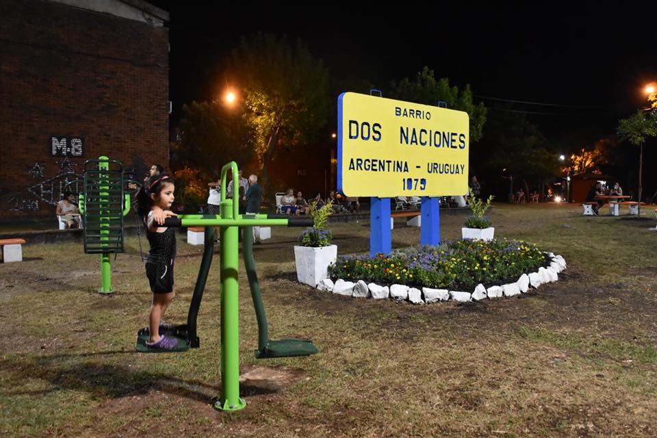 Intendencia inauguró placita con juegos saludables en barrio Dos Naciones