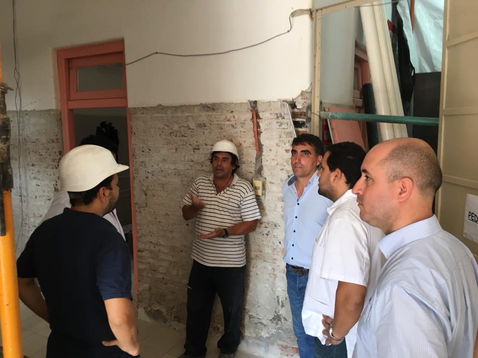 Intendente visitó las obras de la nueva emergencia pediátrica única