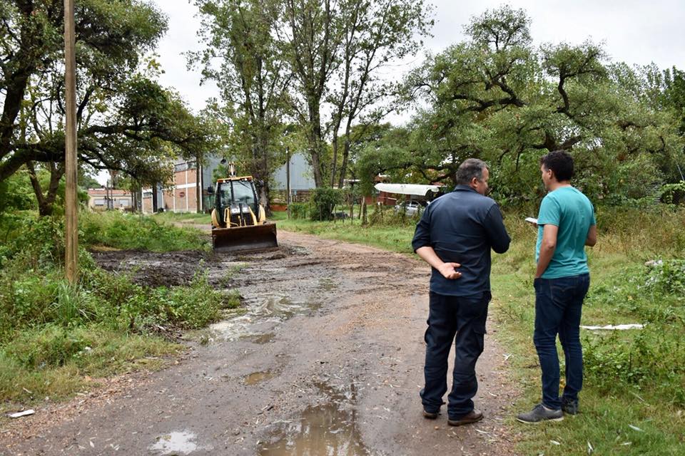 Equipos de la Intendencia trabajan en los barrios El Triángulo y Ayuí Norte