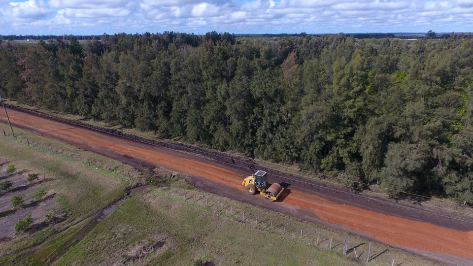 Reparación de 40 kilómetros de caminería rural en Corralito